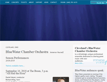 Tablet Screenshot of bluewaterorchestra.com